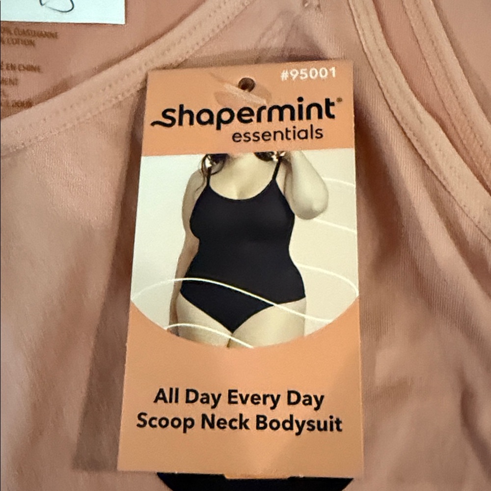 Shapermint Essentials Women's Pink Smoothing Bodysuit Tank Top Style Size 3XL - Picture 11 of 13